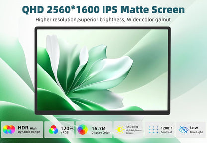 16" Portable Monitor for Laptop-2560 x 1600 Pixels