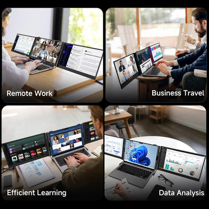 ROYY 15.3" Ultra-Thin Portable Triple Monitor