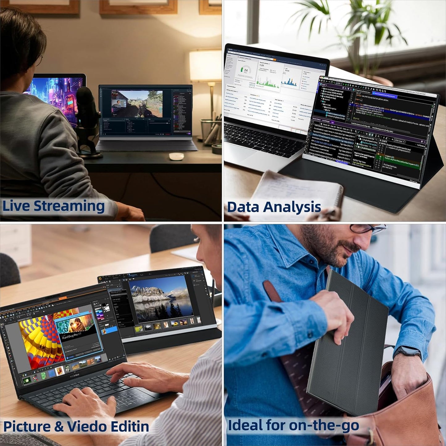 ROYY 15.6'' Portable Monitor Screen Extender